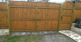 Купить распашные ворота деревянные Шадринск, цена от 2793 руб.